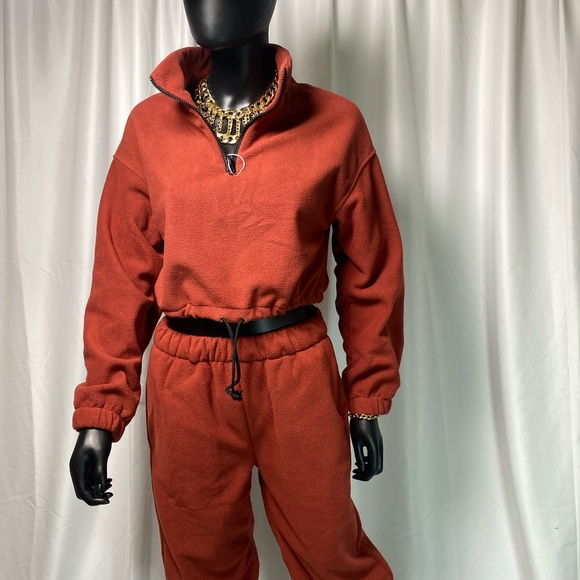 Rust Red Two-Piece Tracksuit - Picture 3 of 3